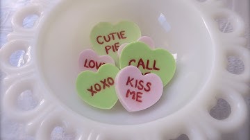 Conversation Heart Soap: Valentine