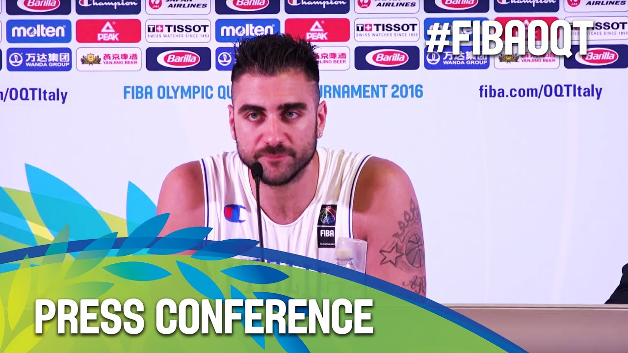 Italy v Croatia - Press Conference -2016 FIBA Olympic Qualifying Tournament