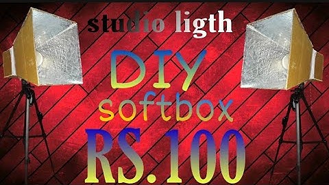 HOW TO MAKE PHOTOGRAPHY LIGHT SOFTBOX AT HOME just RS.100