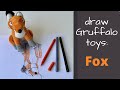 How to Draw Fox from The Gruffalo - Easy Drawing Tutorial | Colour Wheel Arts