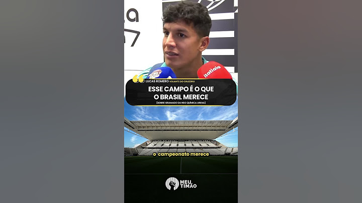 VOLANTE DO CRUZEIRO ELOGIA GRAMADO DO CORINTHIANS