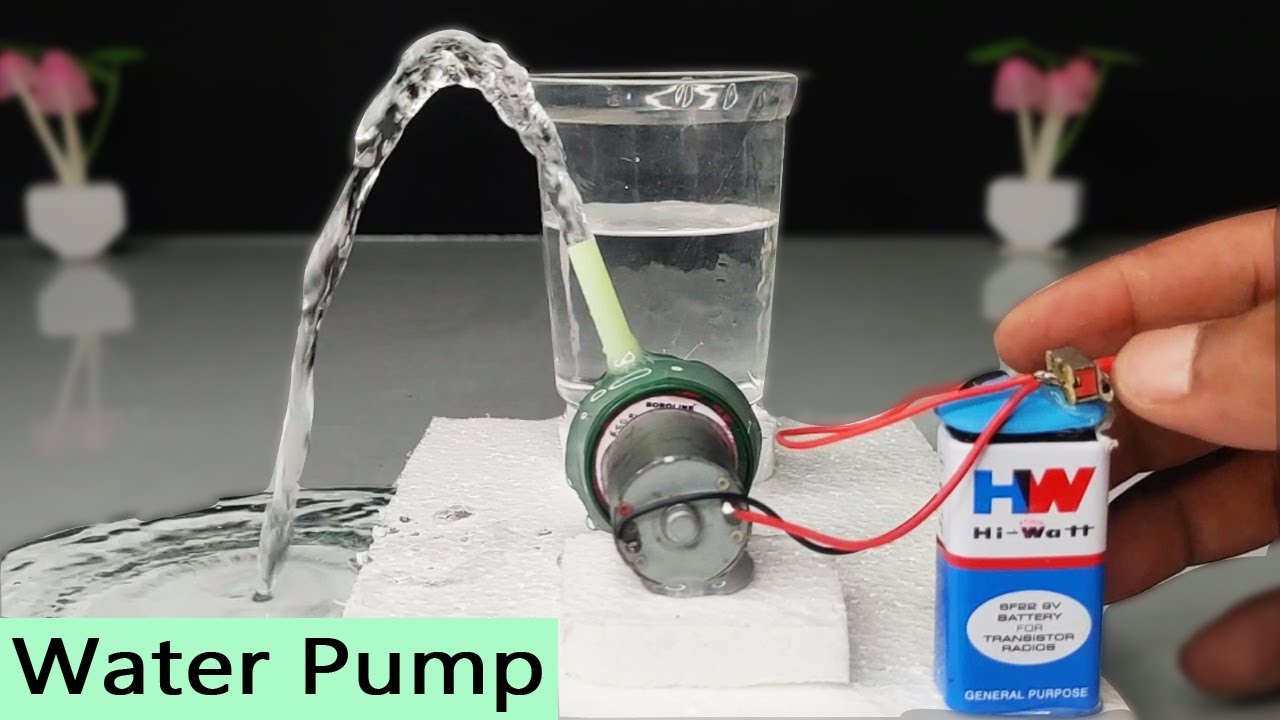 How to Make a Water Pump from Your Motor at Home | Science Project