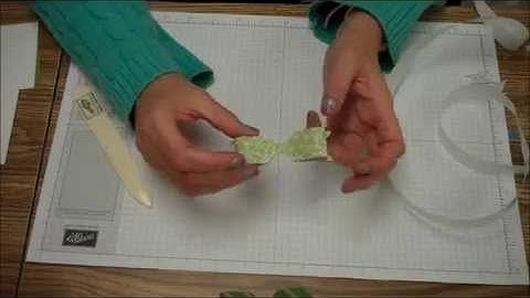 Envelope Punch Board Bows