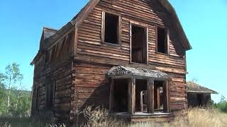 Visiting an Abandoned log Cabin Homestead