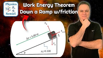 How to solve Work Energy Theorem Problems - Ramp With Friction  Work Energy #workenergytheorem