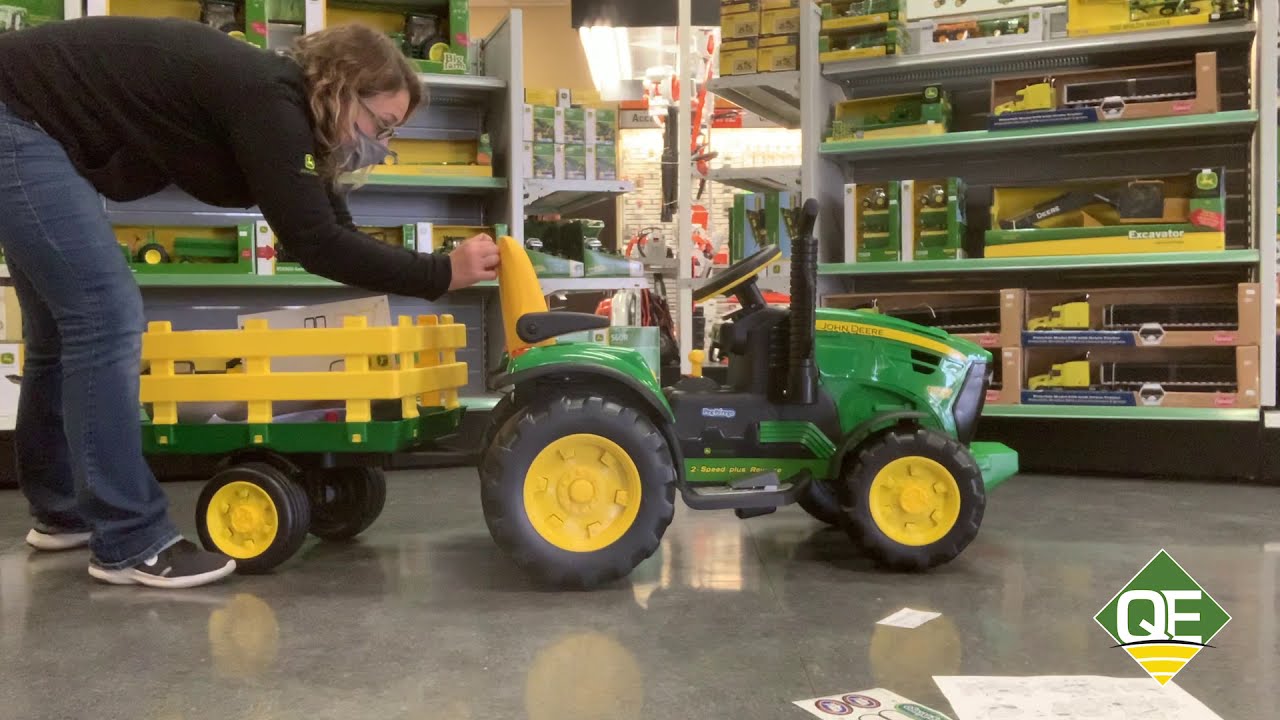 John Deere Kids Ride On 12-Volt Ground Force Tractor with Wagon