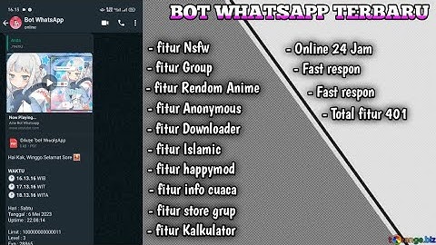 NO BOT WA TERBARU || BOT WHATSAPP TERBARU 2023 || BOT WA || BOT MENFESS || BOT STIKER || BOT STORE