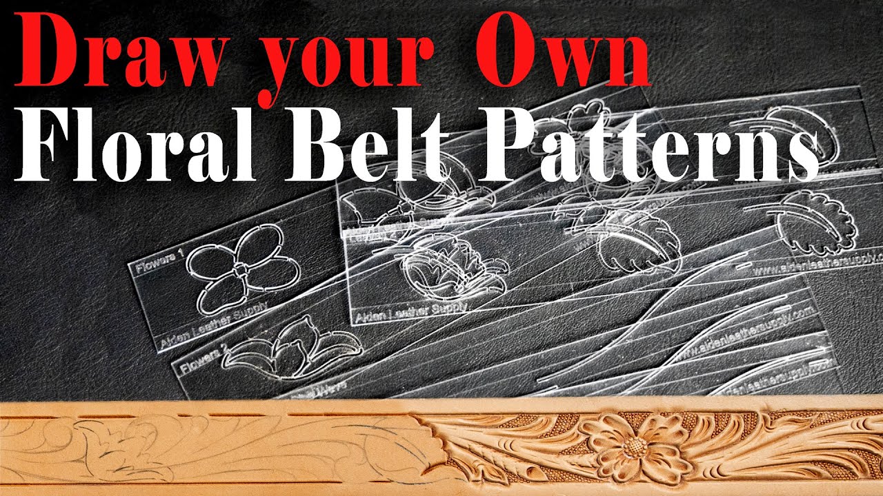 Easiest Way to Draw your own Floral Belt Patterns 