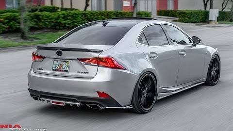 NEW! Lexus IS fsport Diffuser rear bumper extension 2017+ How to install it yourself 4th brake light