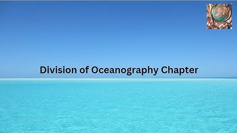Division. of Oceanography Chapter