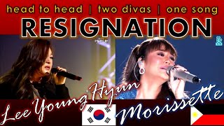 Morissette Amon & 이영현 Lee Young Hyun RESIGNATION - This is amazing!