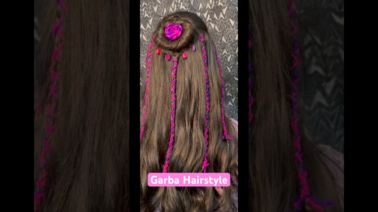 #garbahairstyle #wool #choti #youtubeshorts #shortsvideo #dandiyanight