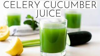 Cucumber Celery Juice Made In The Blender!