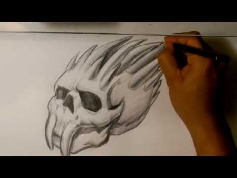 Skull Drawings - Easy Things to Draw - YouTube