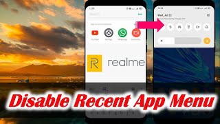 Disable Recent App Menu in Realme screenshot 2