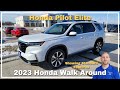 2023 honda pilot elite walkaround review  standard features no changes to 2024