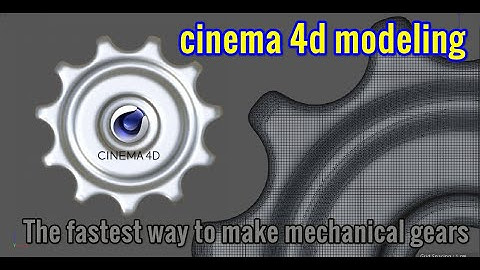 cinema 4d modeling The fastest way to make mechanical gears