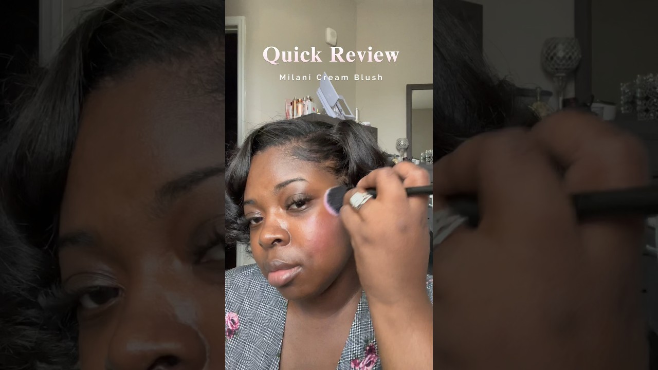 Milani Cream Blush on DarkSkin 💋 