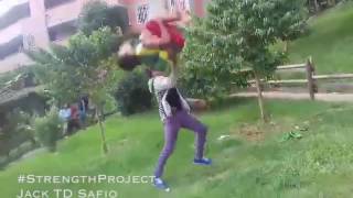 Spotting Standing Double Backflip (back tuck flip) Jack TD Safio of Colombia