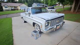 I've painted the Hood on my 1978 Chevy C10 truck 'Billy James'! Let's put 'Patina' on it! Short Ride