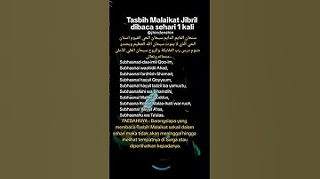 Tasbih Malaikat Jibril. Silakan diamalkan #foryou #islamicscholar #waliallah #shorts