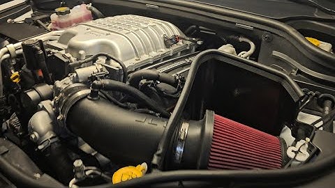 Full install of JLT Cold air intake on 2024 Dodge Durango SRT Hellcat