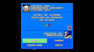 Mega Man Maker v1.7.5: COPTER MAN - ABANDONED AIRCRAFT TESTING SITE (ID: 535018)