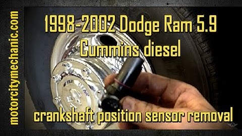 1998-2002 Dodge Ram 5.9 Cummins diesel crankshaft position sensor removal