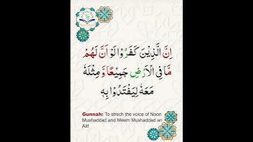 Learn Tajweed of Surah al-maidah Ayat 36 | تعلم التجويد - سورة المائدة | Tajweed Rules + Practice