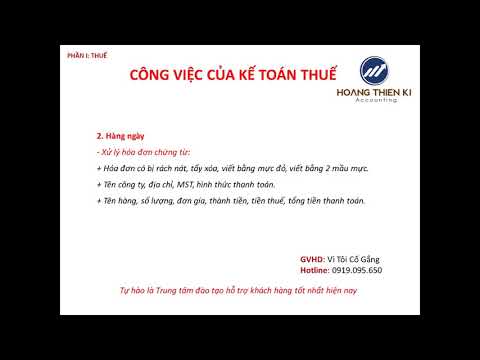 Video: Kế Toán Thuế Là Gì