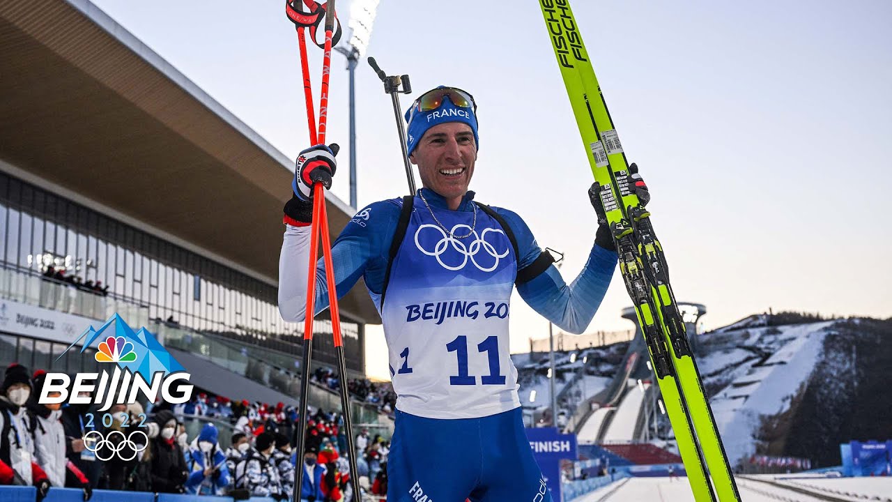 Quentin Fillon Maillet wins gold medal in men's 20km biathlon | Winter Olympics 2022 | NBC Sports