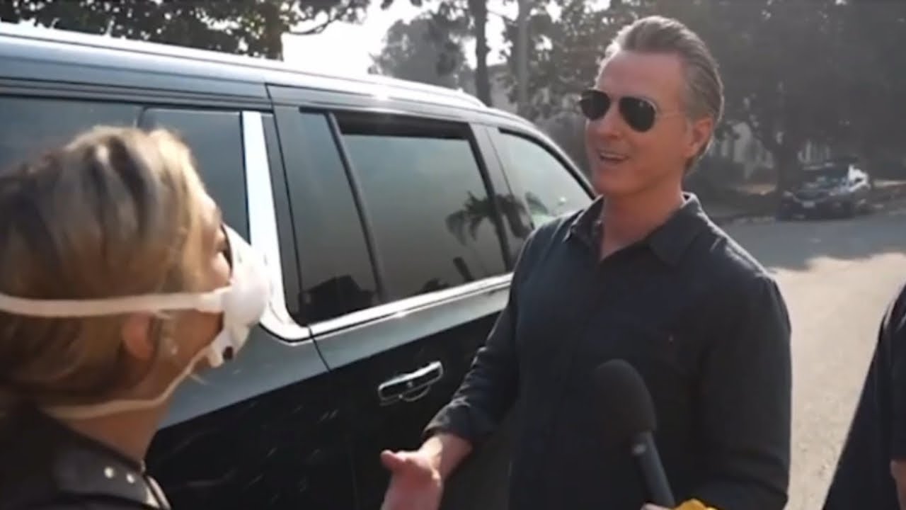 Governor Gavin Newsom LAUGHS at California Fire Victim