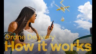 How does Wing drone delivery work?