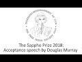 Sappho Prize 2018: Douglas Murray