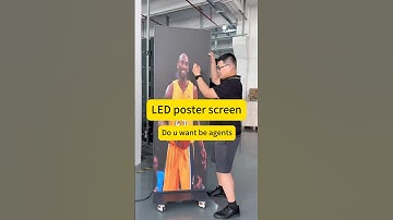 Led poster screen： good display  effect ，folding ，move  easily #led #lightdisplay #ledposterscreen