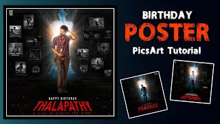 Easy PicsArt Tutorial :Birthday Banner CDP photo editing tutorial | professional cdp editing picsart
