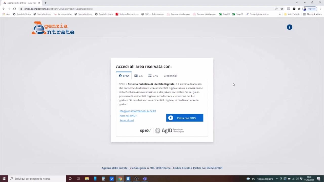 Come accedere al Cassetto Fiscale 2022 YouTube