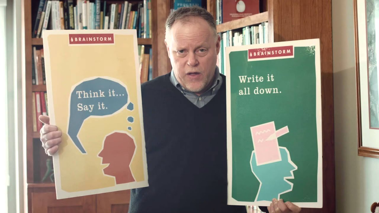 Brainstorming Rules - Rule 3: Think It, Say It, Write It
