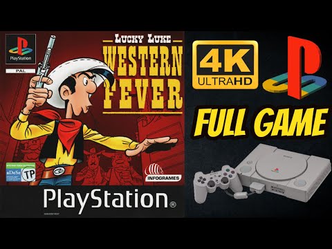 Lucky Luke: Western Fever | PS1 | 4K60ᶠᵖˢ UHD🔴| Longplay Walkthrough Playthrough Full Movie Game