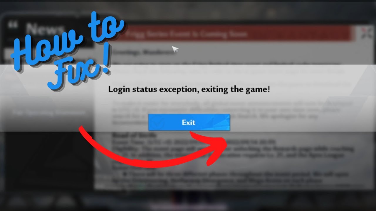 HOW TO FIX ERROR LOGIN STATUS EXCEPTION EXITING THE GAME Tower 