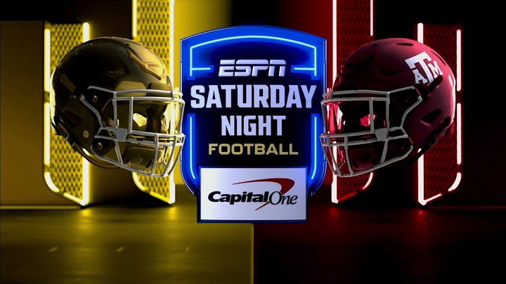ABC Saturday Night Football intro | 7 Notre Dame @ 20 Texas A&M | 8/31/2024