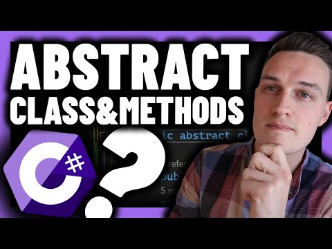 C# abstract classes and methods in 8 minutes