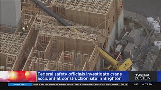 Full Crane falls onto building under construction in Brighton Update