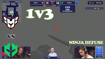 VINI 1V3 NINJA DEFUSE AGAINST HEROIC