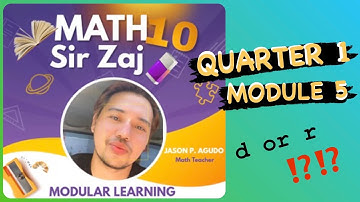 Differentiating Arithmetic Sequence from Geometric Sequence (Module 5) | Sir Zaj