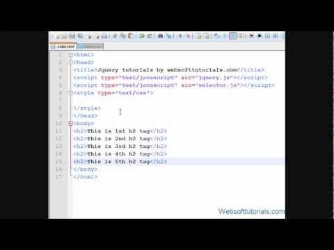 jquery tutorials for beginners - 15 - jquery not selector