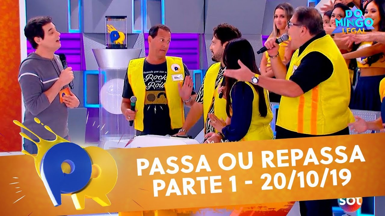 Passa ou Repassa Parte 1 Domingo Legal (20/10/19) YouTube Passa ou Repassa Parte 1 Domingo Legal (20/10/19) YouTube