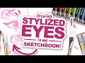 TEAR DUCTS &amp; EYE BAGS!? | Drawing Eyes in my Sketchbook