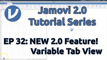 Jamovi 1.8/2.0 Tutorial: NEW v2.0 Feature -- VARIABLE TAB (Episode 32)
