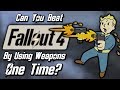 Can you beat fallout 4 by only using each weapon once